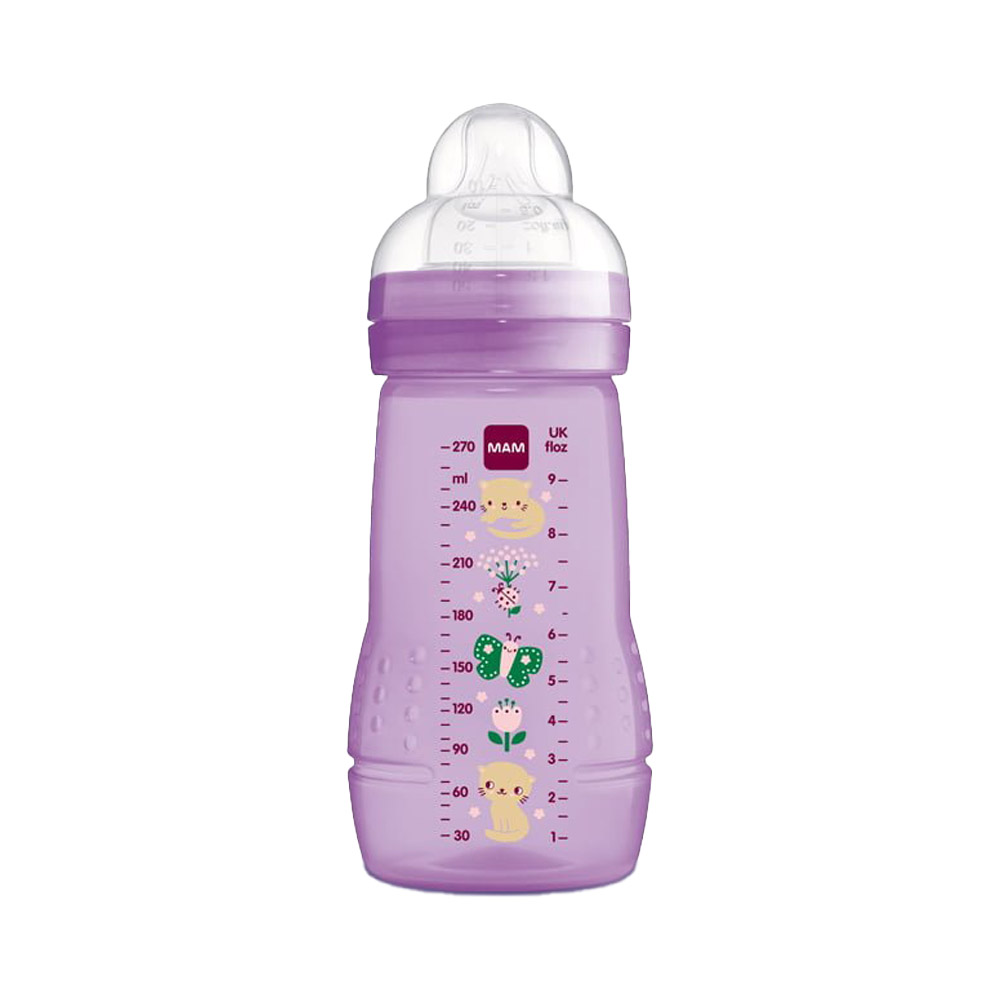 MAM - EASY ACTIVE BABY Πλαστικό Μπιμπερό ΘΣ 2m+ (κορίτσι) - 270ml